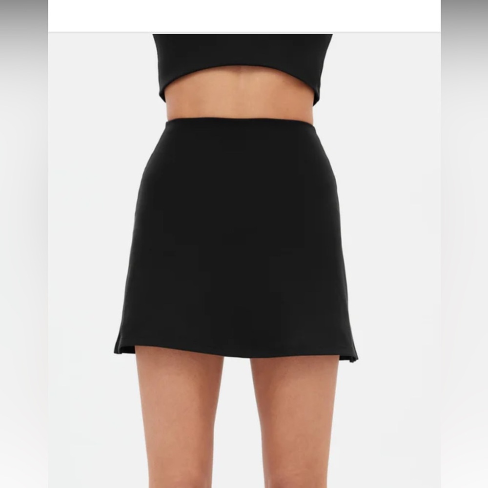 Girlfriend collective Black sport skort